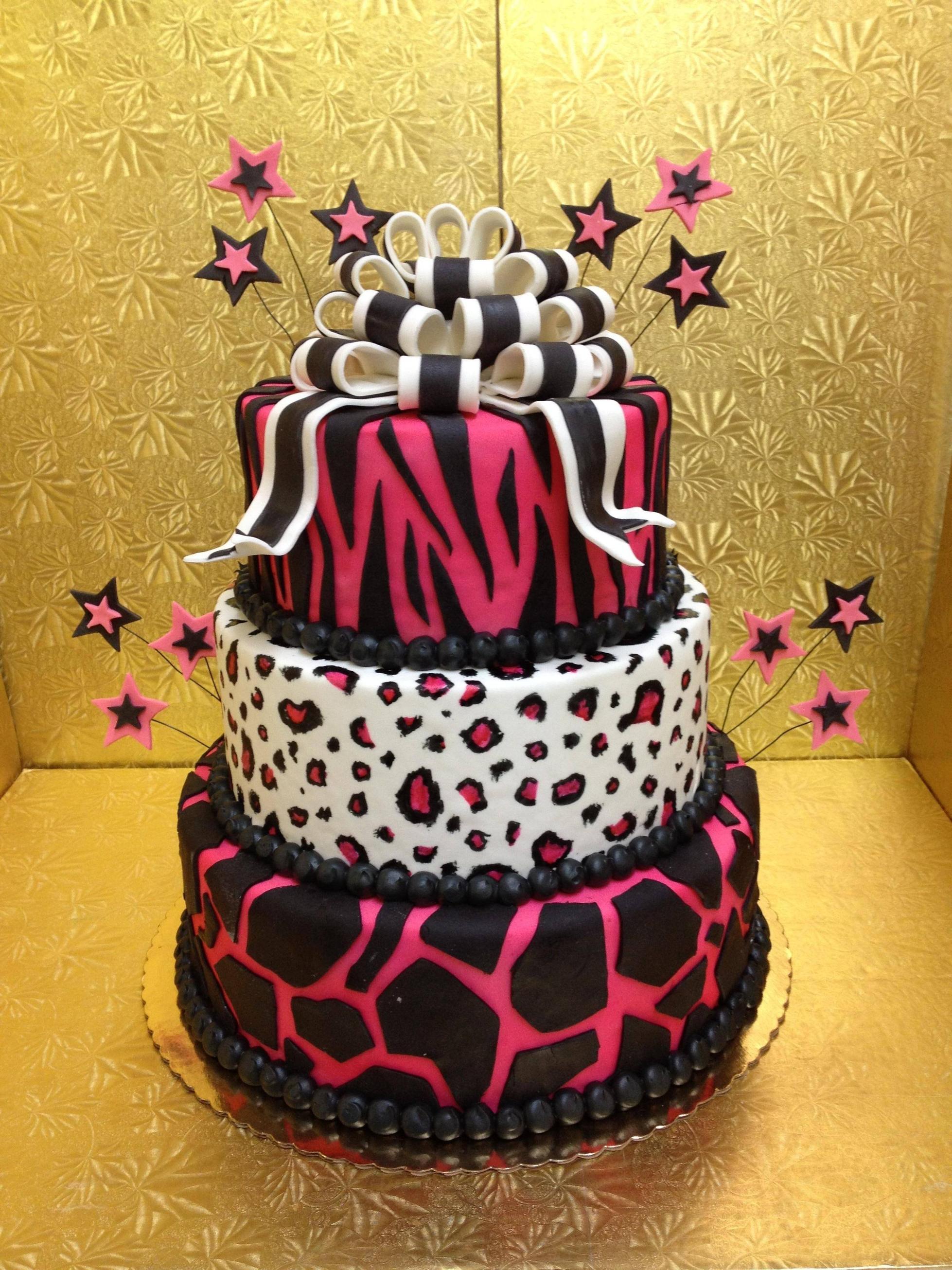 9 Photos of Leopard Print Cakes Designs