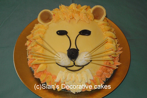 Lion Birthday Cake