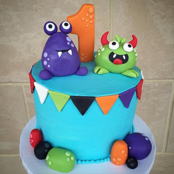 Little Monster 1st Birthday Cake