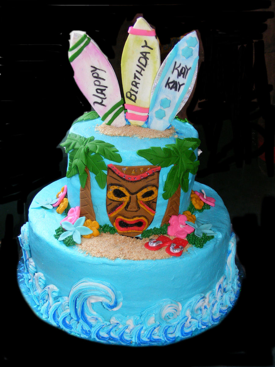 Luau Birthday Cake