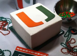 Miami Hurricane Birthday Cake