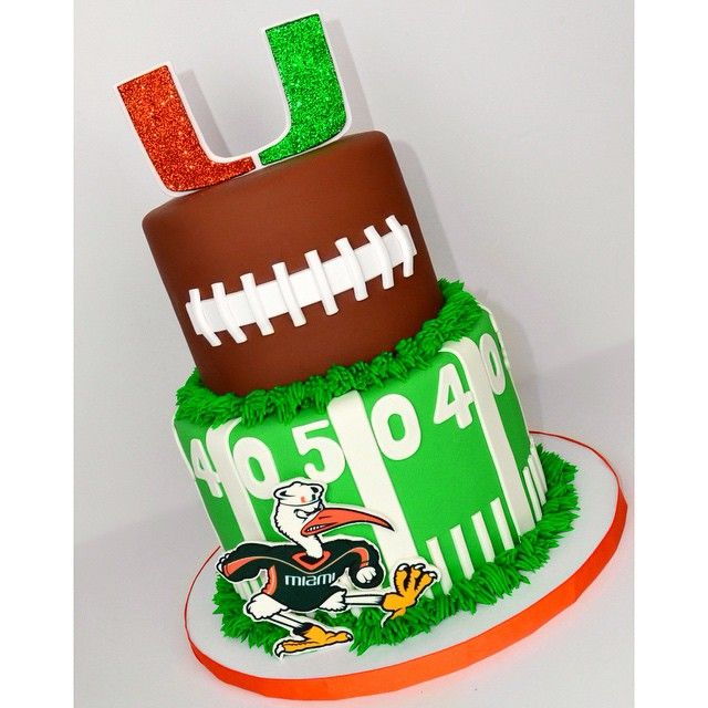 Miami Hurricane Birthday Cake