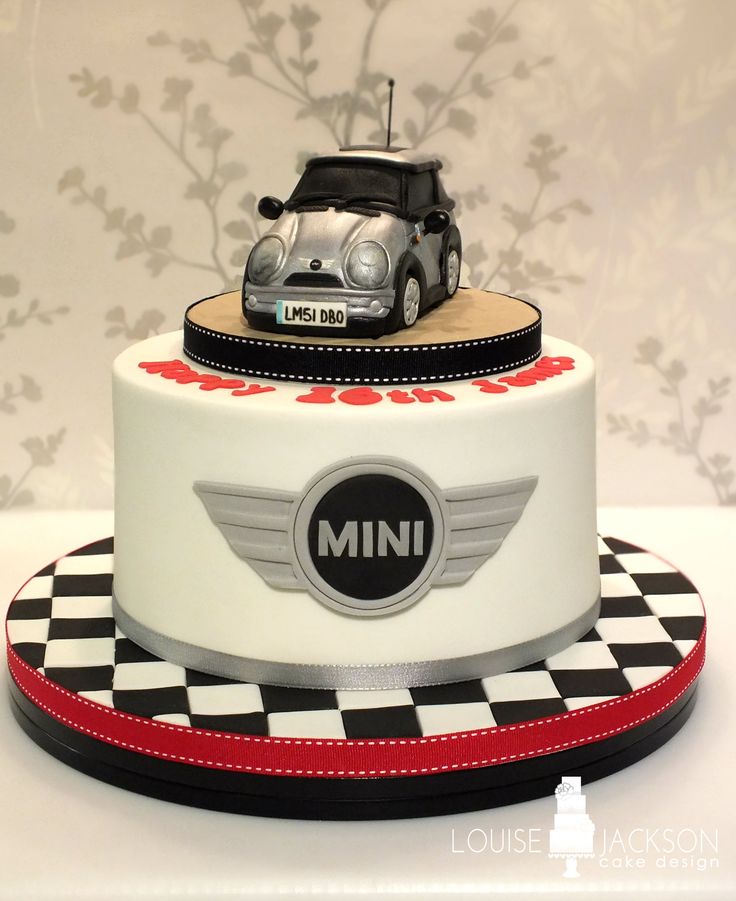 Mini Cooper Happy Birthday Cake