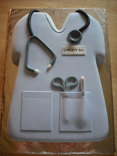 Nurse Scrub Top Cake