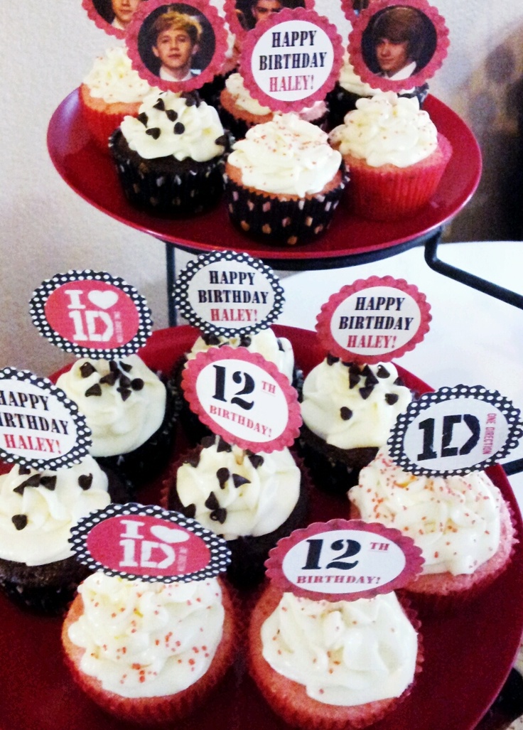 One Direction Cupcake Cake