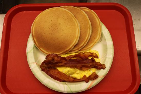 Pancakes Eggs Bacon Sausage