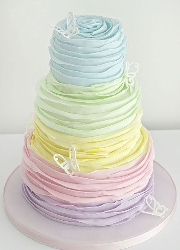 Pastel Wedding Cake Ideas