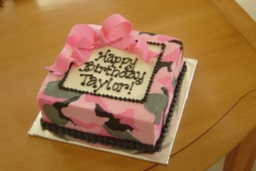 Pink Camo Birthday Cake Ideas