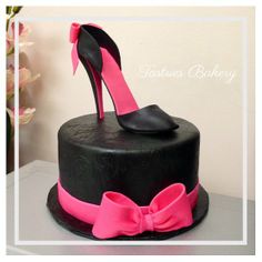 Pink High Heel Shoe Cake