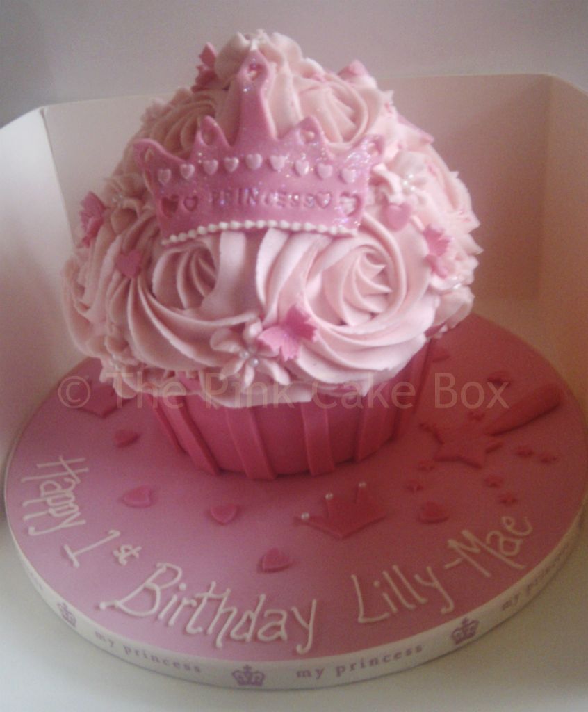 Pink Princess Cupcake Cake