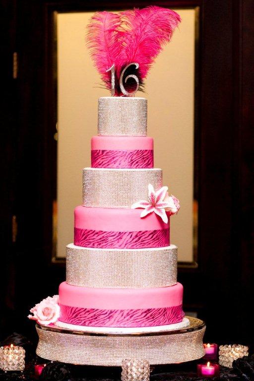 Pink Sweet 16 Cake