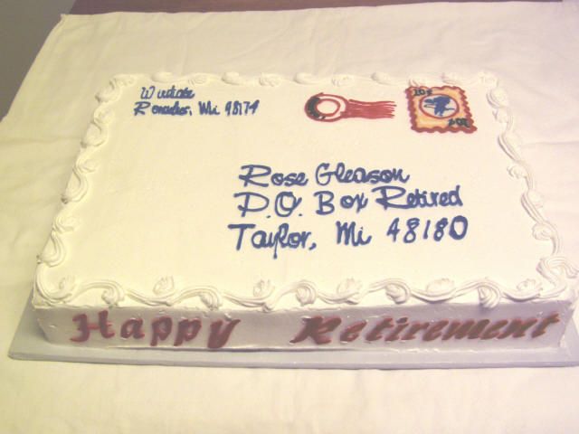 Postal Retirement Cake Ideas