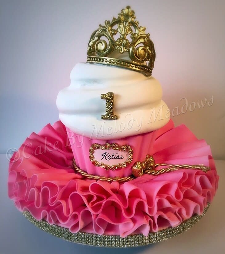 Princess Crown Cupcake Cake