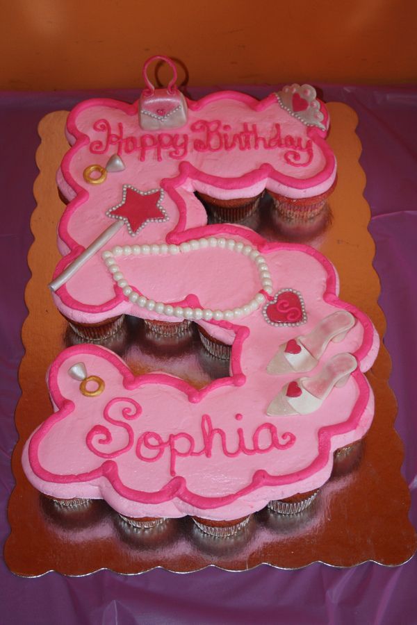 Princess Cupcake Birthday Cake