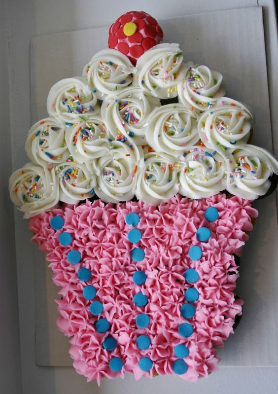 10 Photos of Birthday Cake Out Of Cupcakes