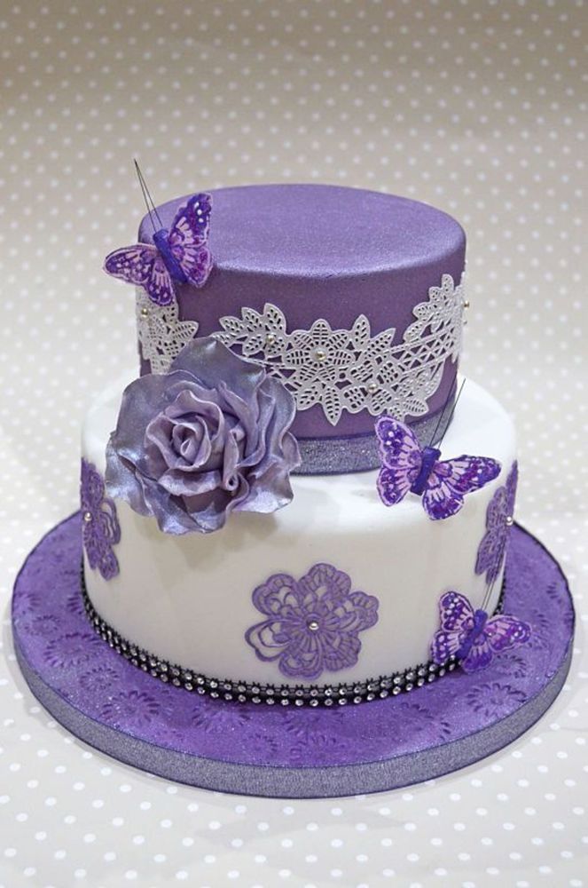 Purple Birthday Cake