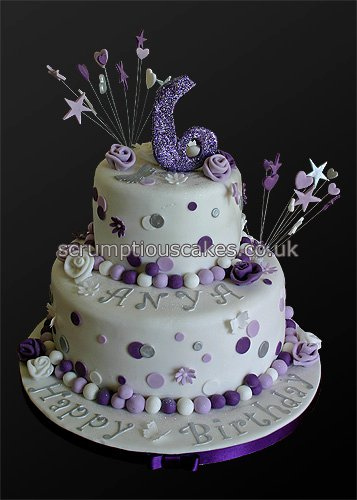 Purple Birthday Cake