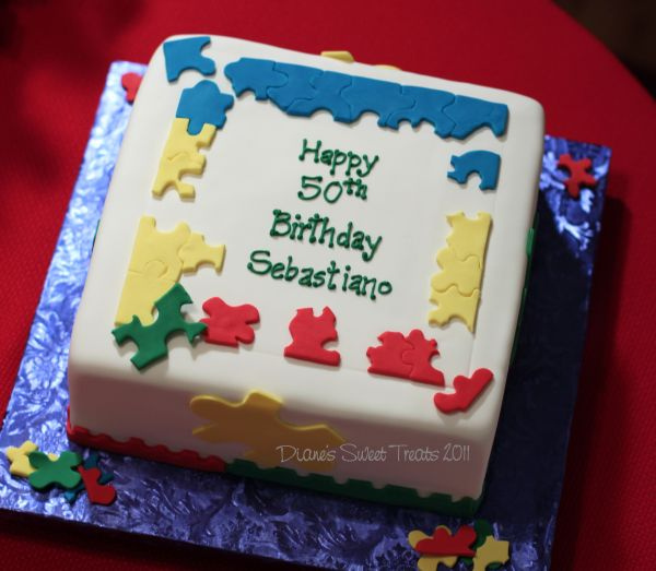 13 Photos of Puzzle Theme Birthday Cakes