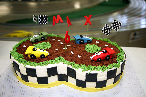 Race Car Track Birthday Cake