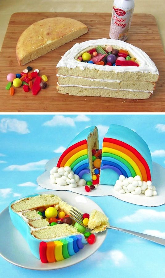 9 Photos of Birthday Cakes With Candy Inside