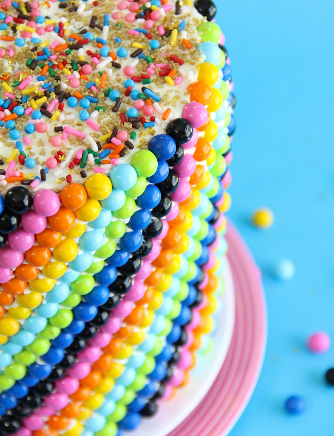 Rainbow Candy Birthday Cake