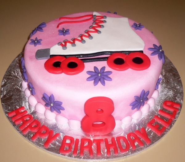 Roller Skate Birthday Cake