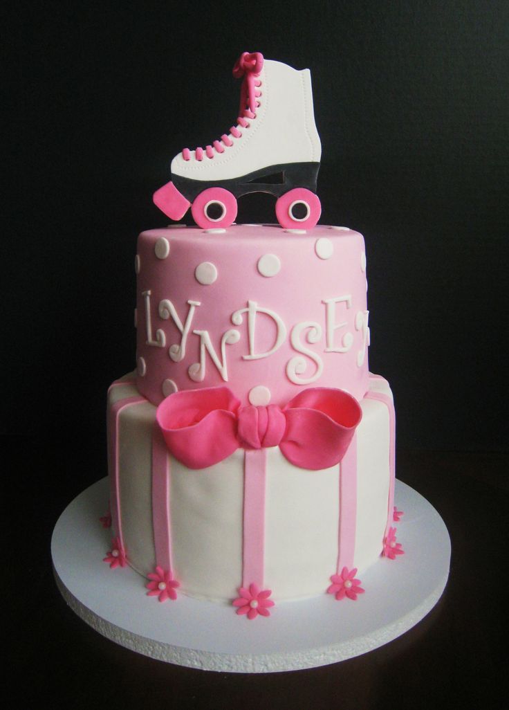 Roller Skate Birthday Cake