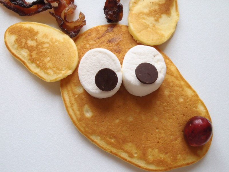 Rudolph the Red Nosed Reindeer Pancakes