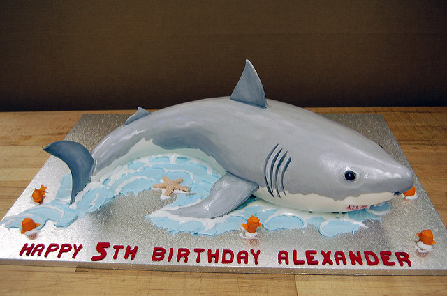 Shark Birthday Cake Idea