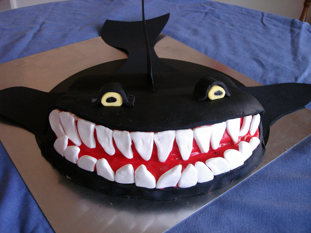 Shark Birthday Cake