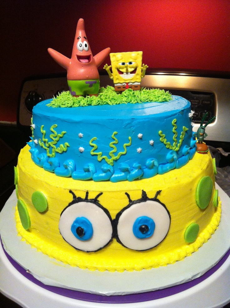 11 Photos of Happy 13th Birthday Cakes Spongebob