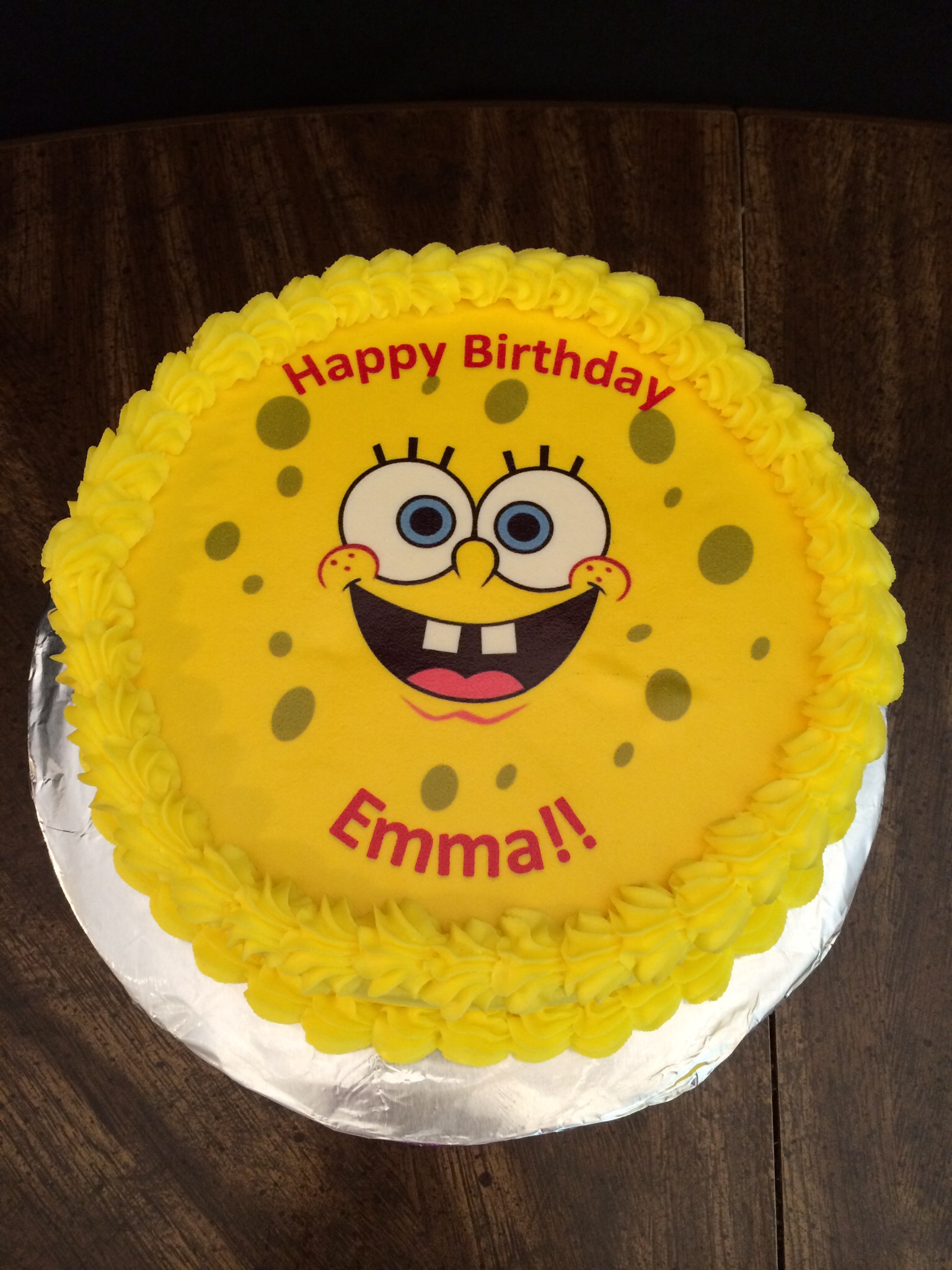 Spongebob Happy Birthday Cake