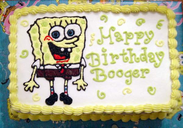 Spongebob Happy Birthday Cake