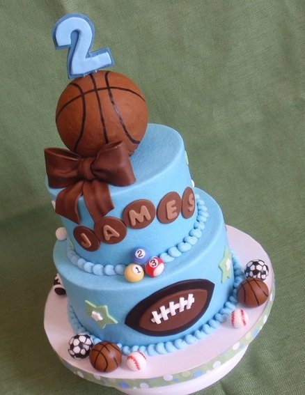 Sports Baby Shower Cake