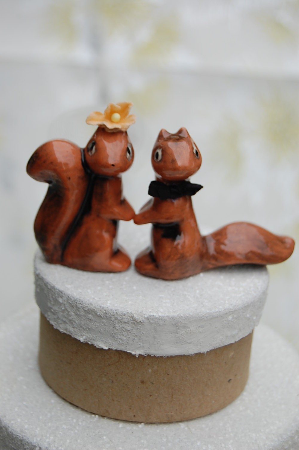 Squirrel Wedding Cake Topper