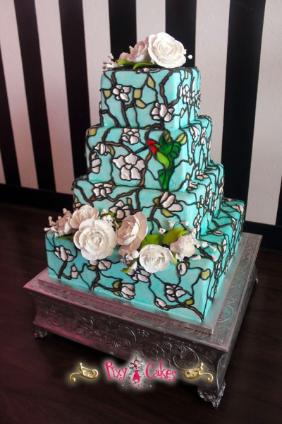 Stained Glass Wedding Cake