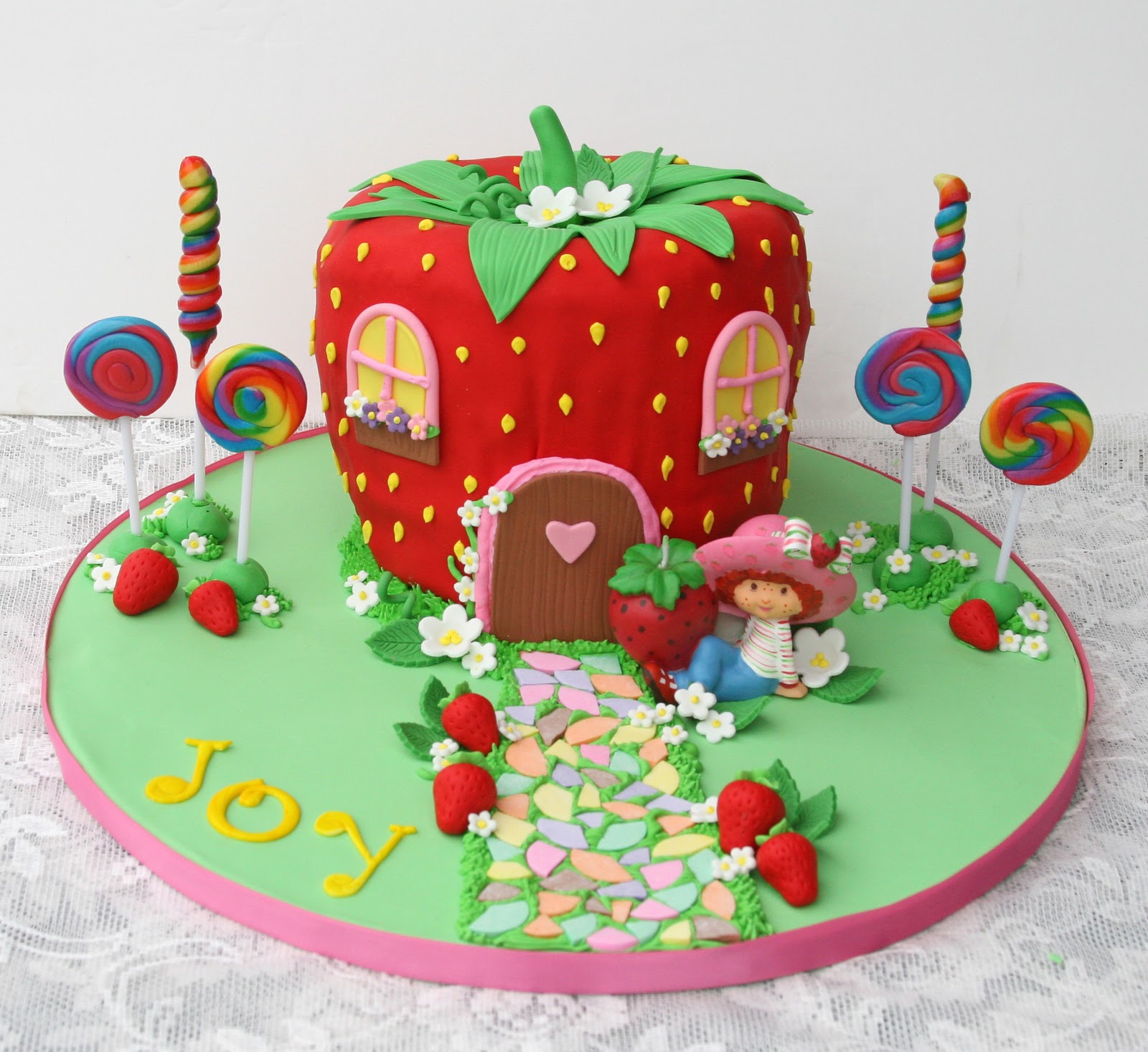 Strawberry Shortcake Birthday Cake