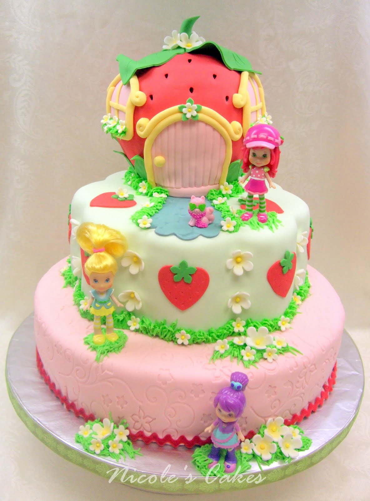 Strawberry Shortcake Birthday Cake