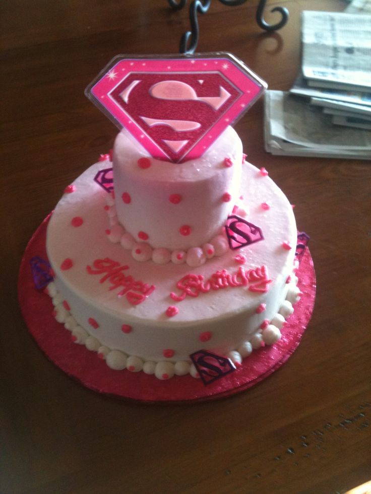 9 Photos of Super Girls Birthday Party Round Cakes