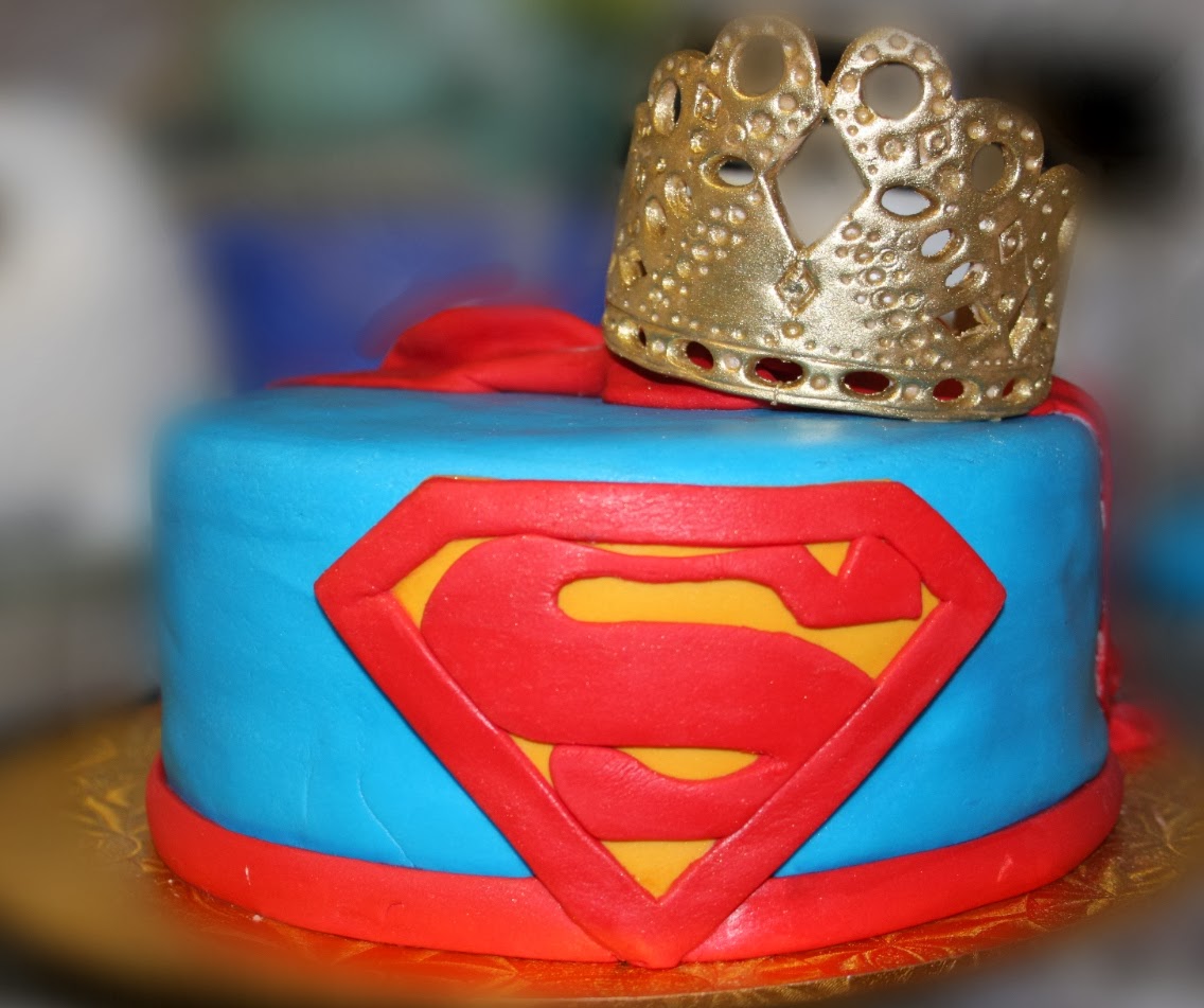 Supergirl Birthday Cake