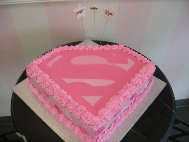 Supergirl Cakes Birthday Party