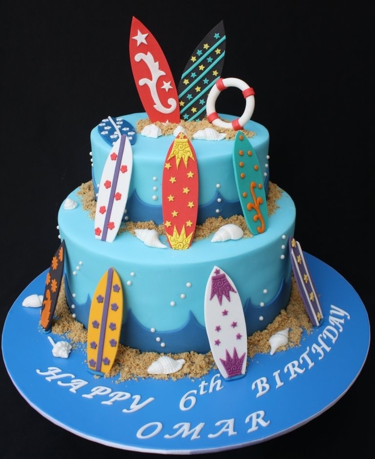 Surf Birthday Party Cake
