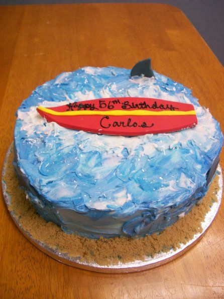 Surfing Theme Birthday Cake