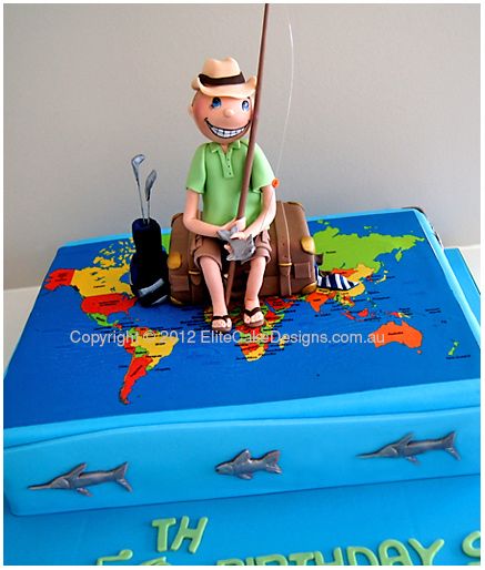 Travel Theme Birthday Cake