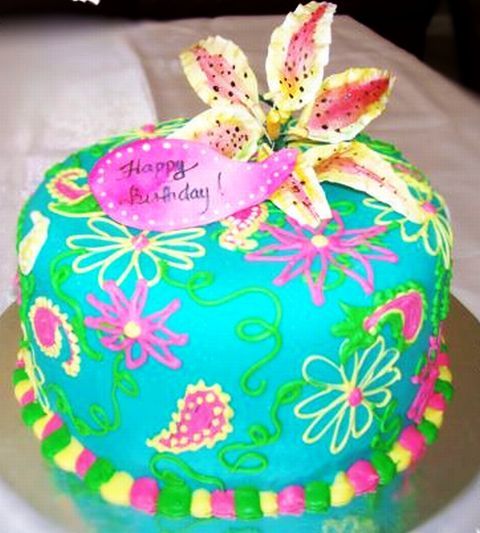 Tropical Birthday Cake