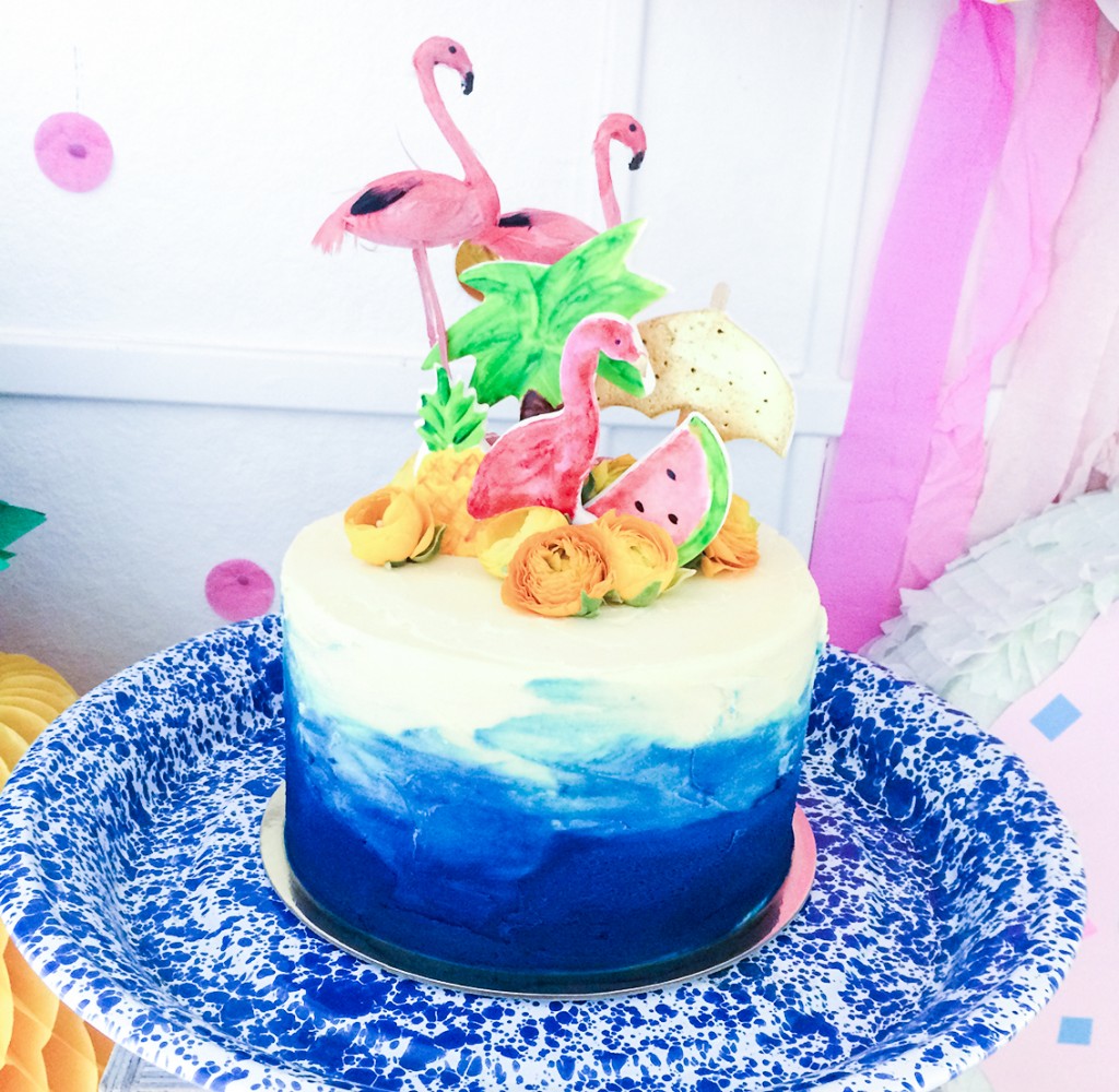 Tropical Birthday Cake