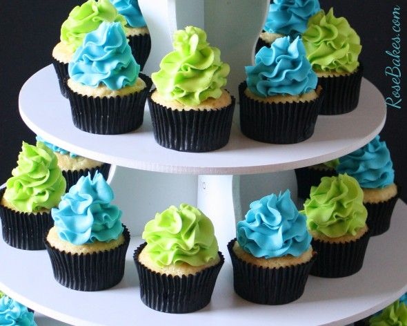 Turquoise and Lime Green Baby Shower