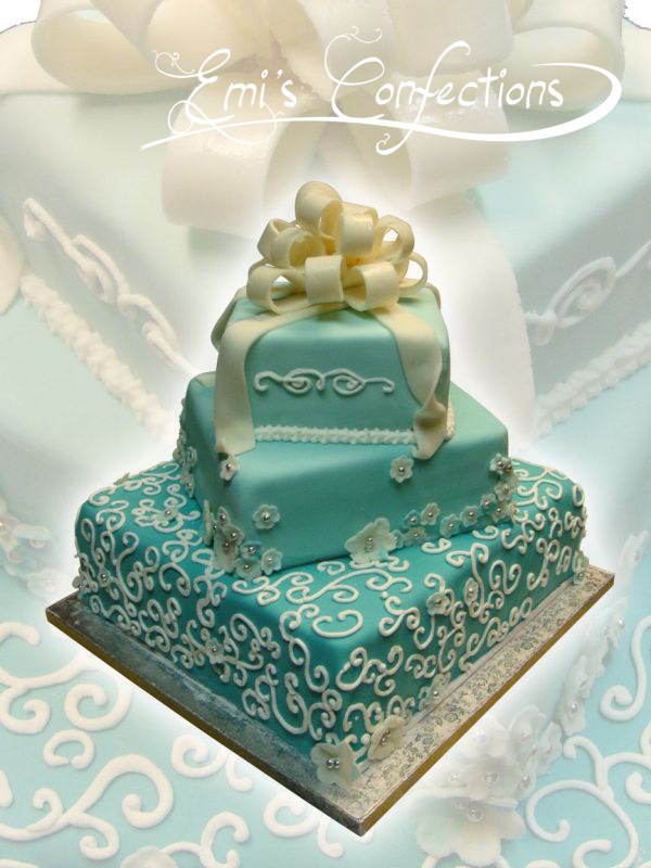 Turquoise Birthday Cakes Icing