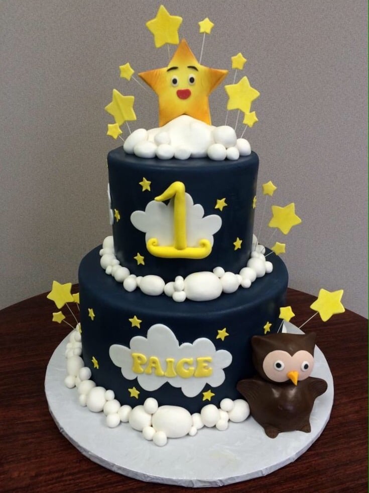 Twinkle Little Star Birthday Cake