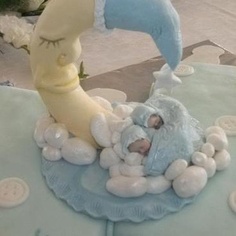 Twins Christening Cake